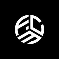 fcm lettera logo design su sfondo bianco. fcm creative iniziali lettera logo concept. disegno della lettera fcm. vettore