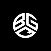 bgq lettera logo design su sfondo bianco. bgq creative iniziali lettera logo concept. disegno della lettera bgq. vettore