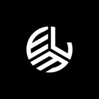 design del logo della lettera di olmo su sfondo bianco. concetto di logo della lettera di iniziali creative di olmo. disegno della lettera di olmo. vettore