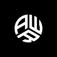 awr lettera logo design su sfondo bianco. awr creative iniziali lettera logo concept. design della lettera awr. vettore