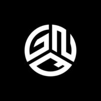 gnq lettera logo design su sfondo bianco. gnq creative iniziali lettera logo concept. disegno della lettera gnq. vettore