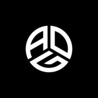 aog lettera logo design su sfondo bianco. aog creative iniziali lettera logo concept. disegno della lettera aog. vettore