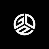 design del logo della lettera gop su sfondo bianco. gop creative iniziali lettera logo concept. disegno della lettera gop. vettore