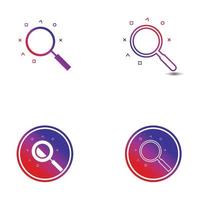 ricerca vettore logo icona design sfondo