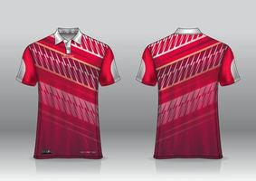 polo design in jersey per sport all'aperto vista frontale e posteriore