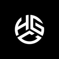 design del logo della lettera hgc su sfondo bianco. hgc creative iniziali lettera logo concept. disegno della lettera hgc. vettore
