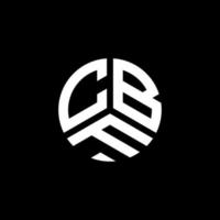 cbf lettera logo design su sfondo bianco. cbf creative iniziali lettera logo concept. disegno della lettera cbf. vettore