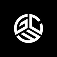 gcw lettera logo design su sfondo bianco. gcw creative iniziali lettera logo concept. disegno della lettera gcw. vettore