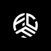 fcf lettera logo design su sfondo bianco. concetto di logo della lettera di iniziali creative fcf. disegno della lettera fcf. vettore