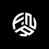 fnr lettera logo design su sfondo bianco. fnr creative iniziali lettera logo concept. disegno della lettera fnr. vettore
