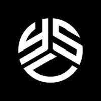 printysv lettera logo design su sfondo nero. ysv creative iniziali lettera logo concept. disegno della lettera ysv. vettore