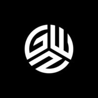 gwz lettera logo design su sfondo bianco. gwz creative iniziali lettera logo concept. disegno della lettera gwz. vettore