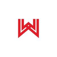 lettera wx strisce semplici logo geometrico vettoriale