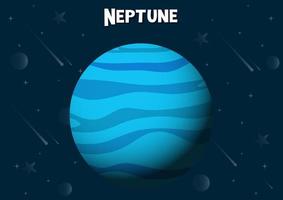 illustrazione vettoriale del pianeta Nettuno