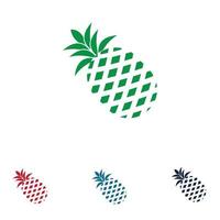 illustrazione vettoriale di frutta tropicale di ananas.