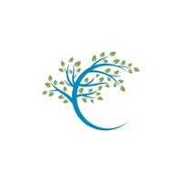albero della natura per il vettore di progettazione del logo sanitario