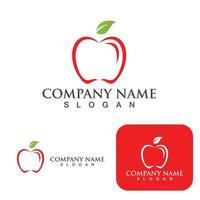 illustrazione vettoriale del logo dell'icona della mela