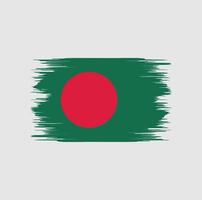 pennello bandiera bangladesh vettore