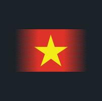 pennello bandiera vietnam. bandiera nazionale vettore