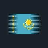 pennello bandiera kazakistan. bandiera nazionale vettore