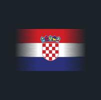 pennello bandiera croazia. bandiera nazionale vettore
