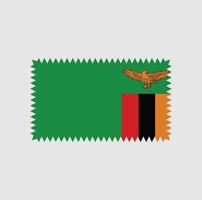 disegno vettoriale della bandiera dello zambia. bandiera nazionale
