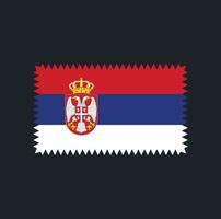 disegno vettoriale bandiera serbia. bandiera nazionale