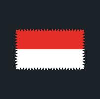 disegno vettoriale della bandiera dell'indonesia. bandiera nazionale