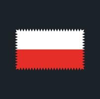disegno vettoriale della bandiera della Polonia. bandiera nazionale