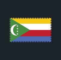 disegno vettoriale della bandiera delle Comore. bandiera nazionale