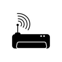 trasmettitore trasmettitore wireless icona linea sottile, illustrazione vettoriale elemento simbolo per il web e la progettazione di app.