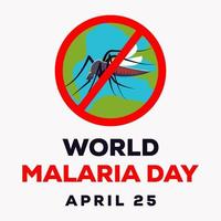 illustrazione del design della giornata mondiale della malaria vettore