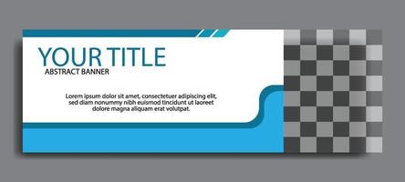 banner web blu eleganti di dimensioni standard in vendita. sfondo per il layout delle foto. vettore del modello di progettazione