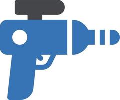 illustrazione vettoriale della pistola spaziale su uno sfondo simboli di qualità premium. icone vettoriali per il concetto e la progettazione grafica.