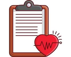 illustrazione vettoriale del battito cardiaco su uno sfondo simboli di qualità premium. icone vettoriali per il concetto e la progettazione grafica.