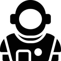 illustrazione vettoriale di astronauta su uno sfondo simboli di qualità premium. icone vettoriali per il concetto e la progettazione grafica.