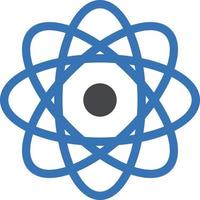 illustrazione vettoriale di atomo su uno sfondo simboli di qualità premium. icone vettoriali per il concetto e la progettazione grafica.