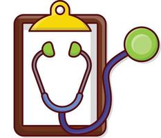 illustrazione vettoriale dello stetoscopio su uno sfondo simboli di qualità premium. icone vettoriali per il concetto e la progettazione grafica.