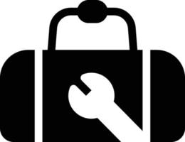 illustrazione vettoriale della borsa degli strumenti su uno sfondo. simboli di qualità premium. icone vettoriali per il concetto e la progettazione grafica.