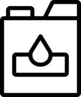 illustrazione vettoriale della tanica di carburante su uno sfondo. simboli di qualità premium. icone vettoriali per il concetto e la progettazione grafica.
