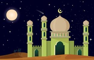 sfondo degli elementi generali del ramadhan vettore