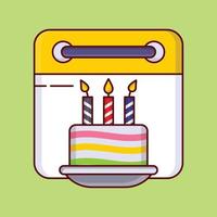 illustrazione vettoriale del mese di compleanno su uno sfondo simboli di qualità premium. icone vettoriali per il concetto e la progettazione grafica.
