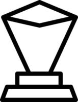 illustrazione vettoriale del trofeo su uno sfondo simboli di qualità premium. icone vettoriali per il concetto e la progettazione grafica.