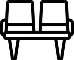 illustrazione vettoriale dell'area di attesa su uno sfondo simboli di qualità premium. icone vettoriali per il concetto e la progettazione grafica.