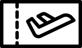 illustrazione vettoriale del biglietto su uno sfondo. simboli di qualità premium. icone vettoriali per il concetto e la progettazione grafica.