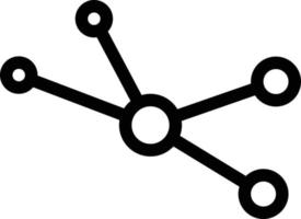 illustrazione vettoriale della molecola su uno sfondo simboli di qualità premium. icone vettoriali per il concetto e la progettazione grafica.