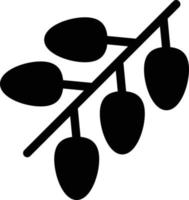 illustrazione vettoriale di ciliegia su uno sfondo simboli di qualità premium. icone vettoriali per il concetto e la progettazione grafica.