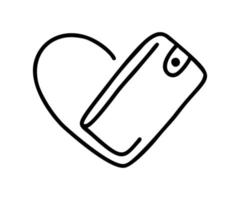 portafoglio con logo design logo cuore. disegno vettoriale di donazione di sostegno finanziario di beneficenza. icona della tecnologia finanziaria. aiuto per l'ucraina illustrazione che abbraccia il simbolo di amore