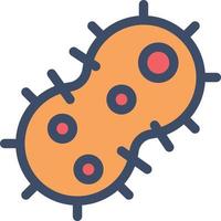 illustrazione vettoriale di batteri su uno sfondo simboli di qualità premium. icone vettoriali per il concetto e la progettazione grafica.