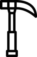 illustrazione vettoriale martello su uno sfondo simboli di qualità premium. icone vettoriali per il concetto e la progettazione grafica.